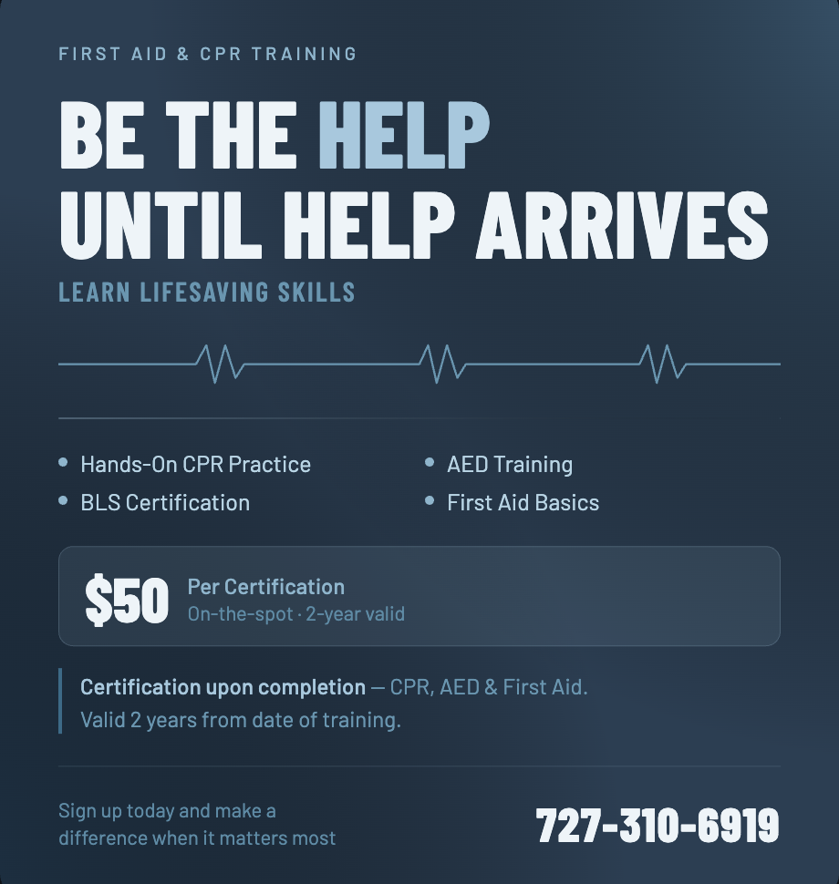 CPR training and certification